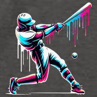 Baseball Player Drip Vector Backpack