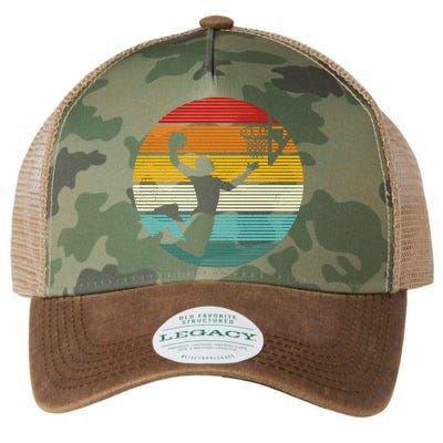 Basketball Player Dunk Retro Sunset Legacy Tie Dye Trucker Hat