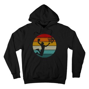 Basketball Player Dunk Retro Sunset Hoodie