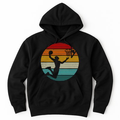 Basketball Player Dunk Retro Sunset Hoodie