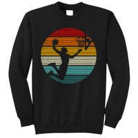 Basketball Player Dunk Retro Sunset Sweatshirt