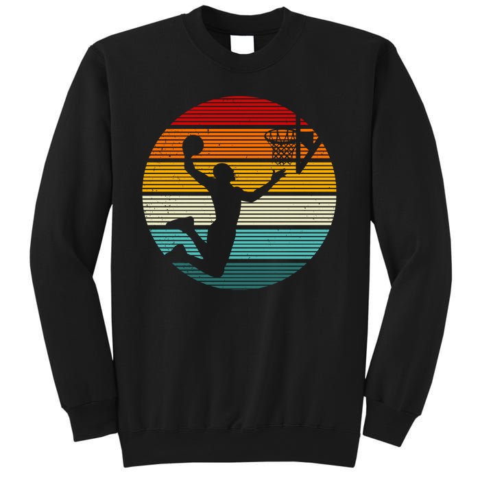 Basketball Player Dunk Retro Sunset Sweatshirt