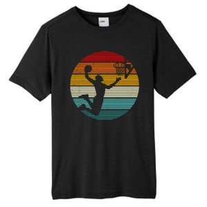 Basketball Player Dunk Retro Sunset Tall Fusion ChromaSoft Performance T-Shirt