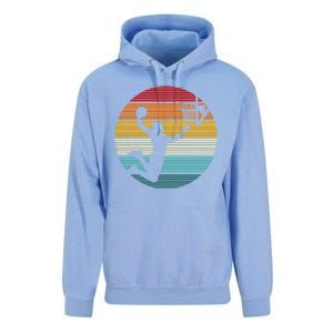 Basketball Player Dunk Retro Sunset Unisex Surf Hoodie