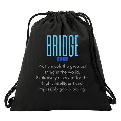 Bridge Player Definition Bridge Drawstring Bag