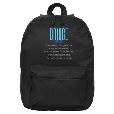 Bridge Player Definition Bridge 16 in Basic Backpack