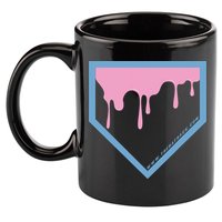Baseball Plate Drip 2 11oz C Handle Ceramic Mug
