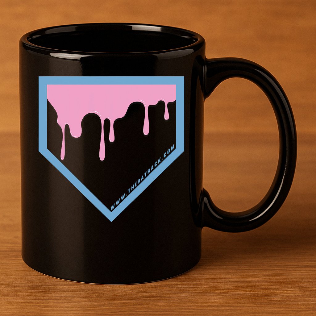 Baseball Plate Drip 2 11oz C Handle Ceramic Mug