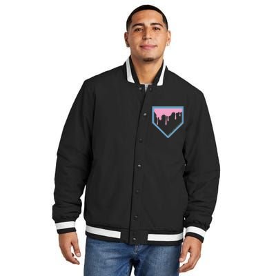 Baseball Plate Drip 2 Insulated Varsity Jacket