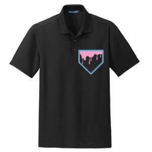 Baseball Plate Drip 2 Dry Zone Grid Polo