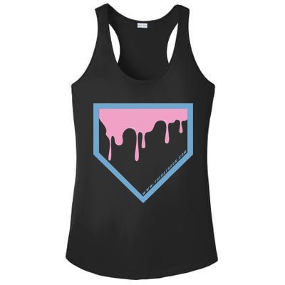 Baseball Plate Drip 2 Ladies PosiCharge Competitor Racerback Tank
