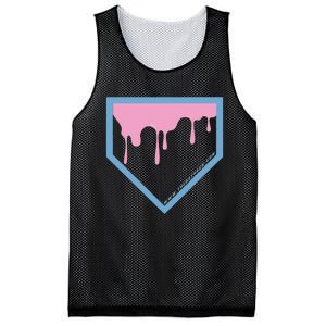 Baseball Plate Drip 2 Mesh Reversible Basketball Jersey Tank