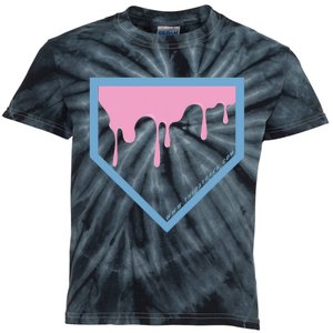 Baseball Plate Drip 2 Kids Tie-Dye T-Shirt