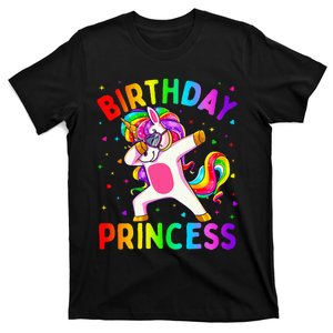 Birthday Princess Dabbing Unicorn T-Shirt