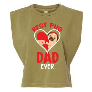 Best Pug Dad Ever Gift Garment-Dyed Women's Muscle Tee