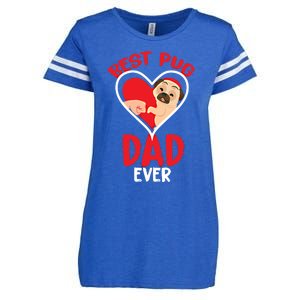 Best Pug Dad Ever Gift Enza Ladies Jersey Football T-Shirt