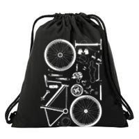 Bike Parts Downhill Rider Mountainbike MTB Cycling Drawstring Bag