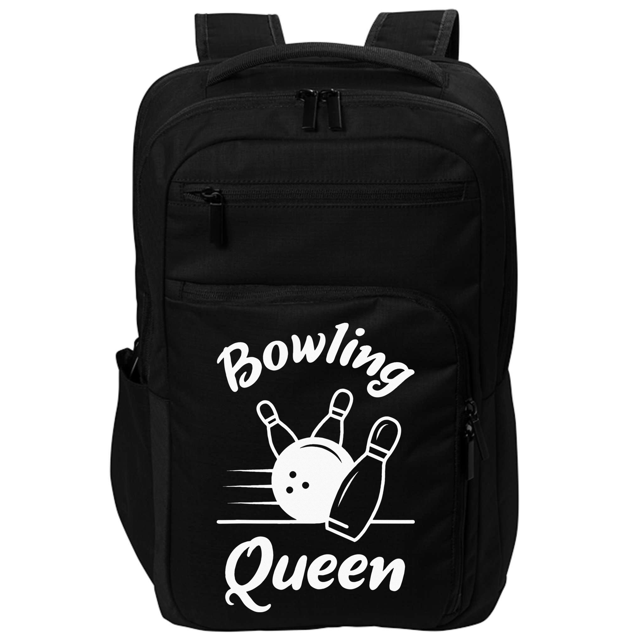 Bowling Player Die Queen Will Bowling Team Bowler Impact Tech Backpack