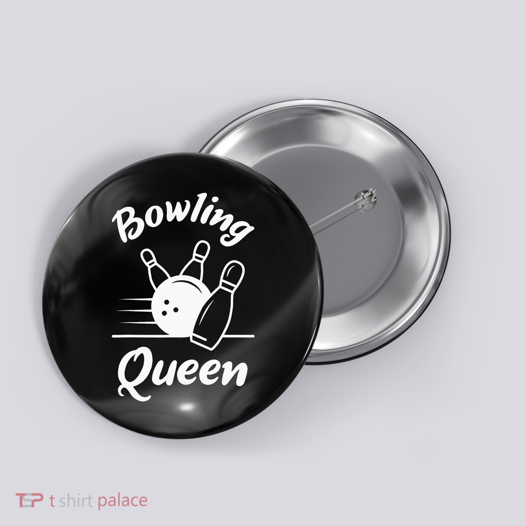 Bowling Player Die Queen Will Bowling Team Bowler Button