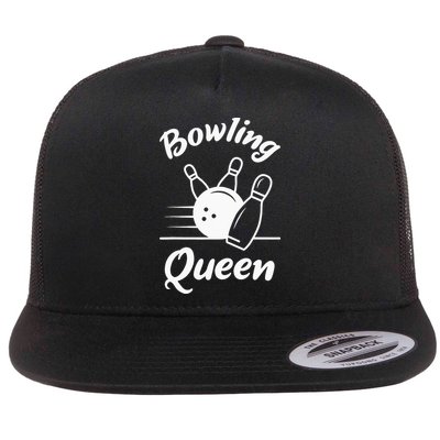 Bowling Player Die Queen Will Bowling Team Bowler Flatbill Hat