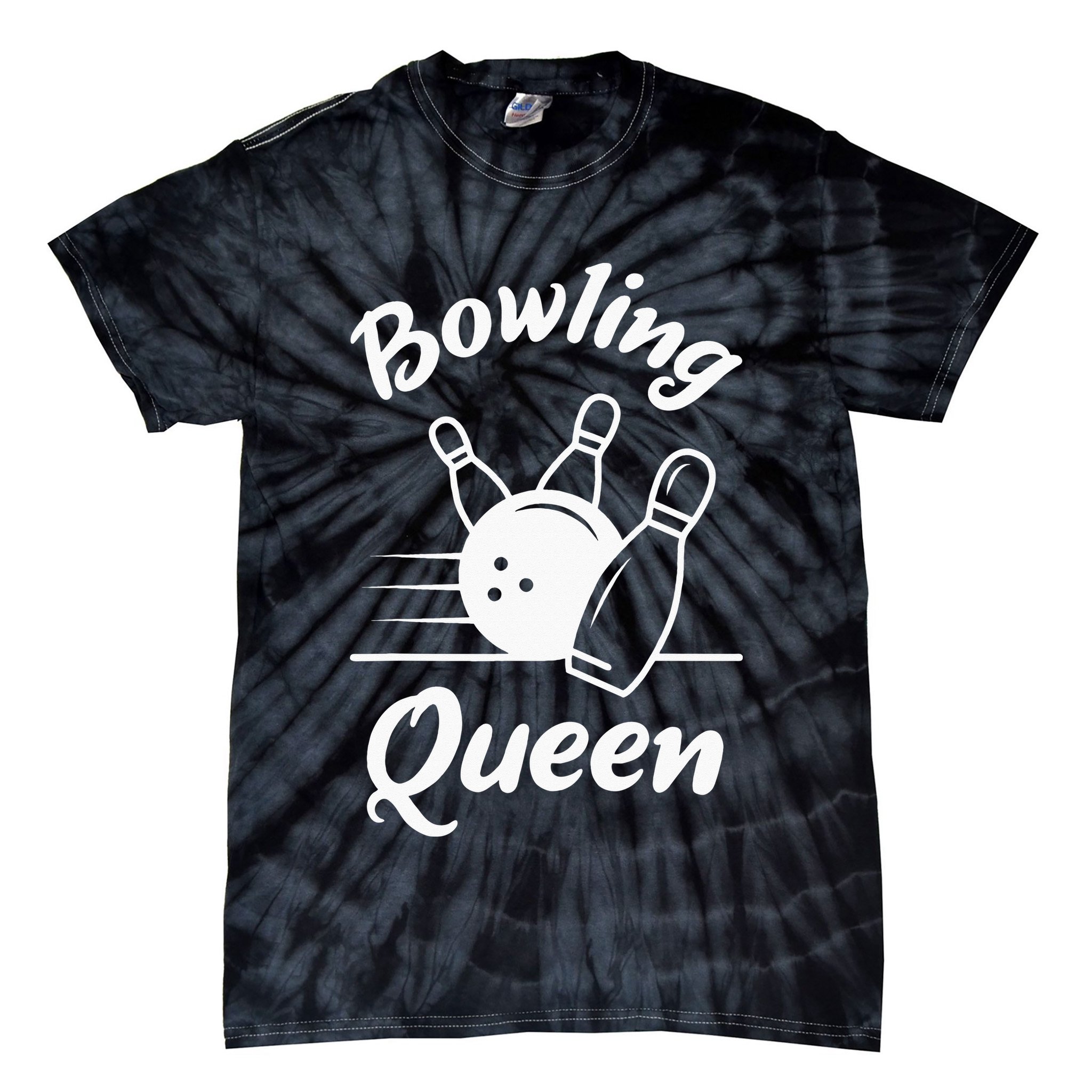 Bowling Player Die Queen Will Bowling Team Bowler Tie-Dye T-Shirt