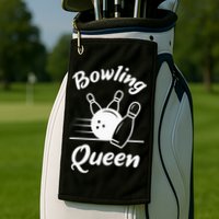 Bowling Player Die Queen Will Bowling Team Bowler Golf Towel