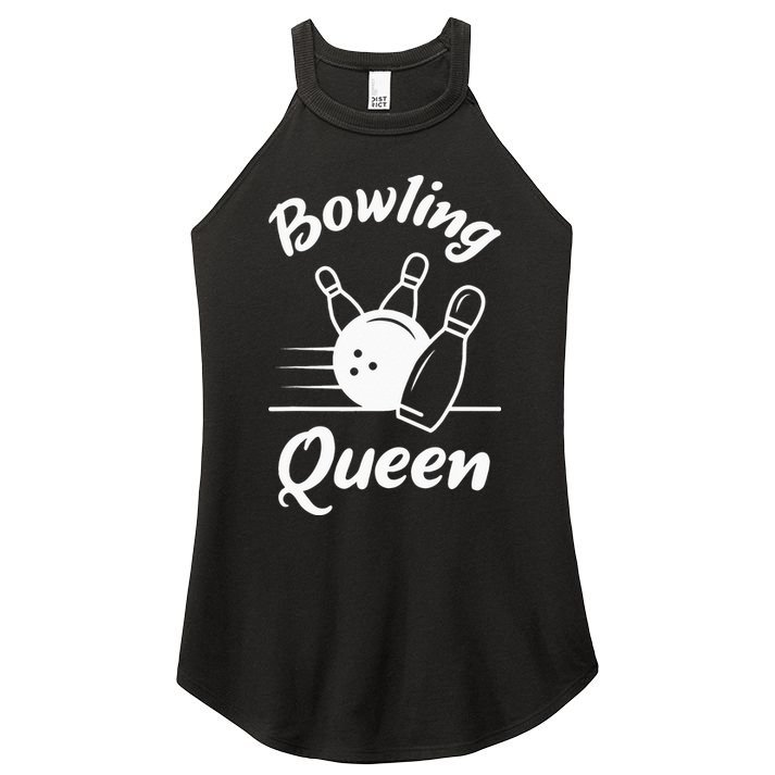 Bowling Player Die Queen Will Bowling Team Bowler Women's Perfect Tri Rocker Tank