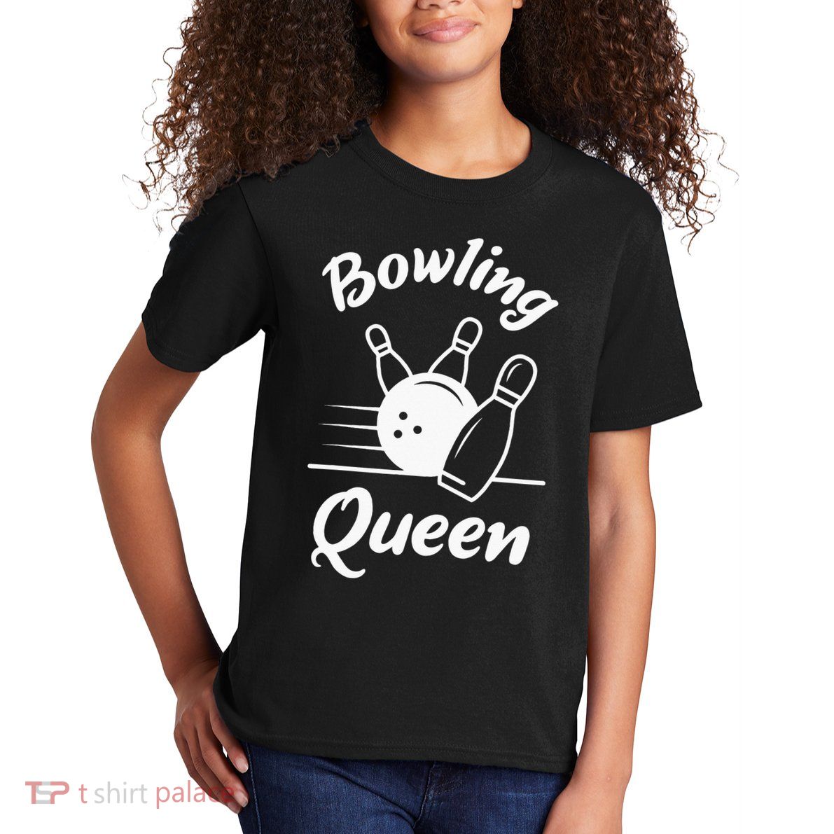 Bowling Player Die Queen Will Bowling Team Bowler Kids T-Shirt