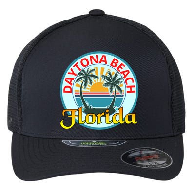 Beach Please Daytona Beach Florida Beach Spring Break Gift Flexfit Unipanel Trucker Cap