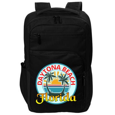 Beach Please Daytona Beach Florida Beach Spring Break Gift Impact Tech Backpack