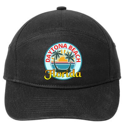 Beach Please Daytona Beach Florida Beach Spring Break Gift 7-Panel Snapback Hat