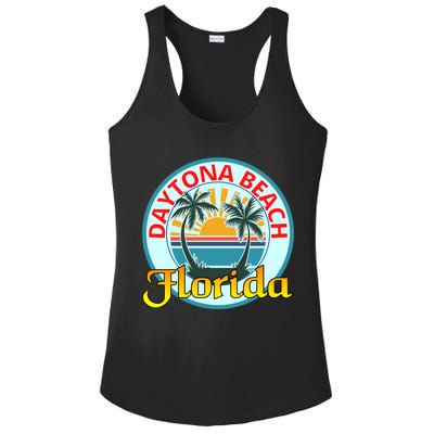 Beach Please Daytona Beach Florida Beach Spring Break Gift Ladies PosiCharge Competitor Racerback Tank