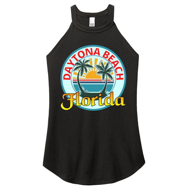 Beach Please Daytona Beach Florida Beach Spring Break Gift Women's Perfect Tri Rocker Tank
