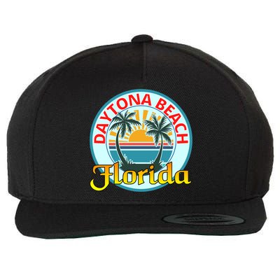 Beach Please Daytona Beach Florida Beach Spring Break Gift Wool Snapback Cap