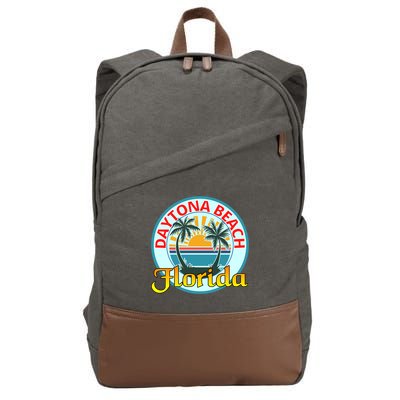 Beach Please Daytona Beach Florida Beach Spring Break Gift Cotton Canvas Backpack
