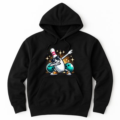 Bowling Pin Dabbing Sunglasses Bowler Player Hoodie
