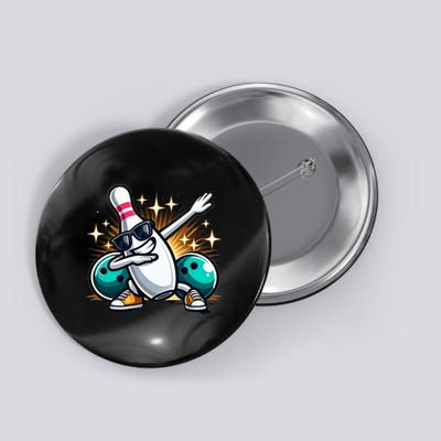 Bowling Pin Dabbing Sunglasses Bowler Player Button