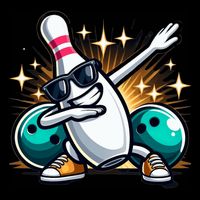 Bowling Pin Dabbing Sunglasses Bowler Player 16 in Basic Backpack