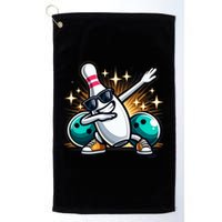 Bowling Pin Dabbing Sunglasses Bowler Player Golf Towel