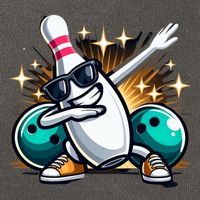 Bowling Pin Dabbing Sunglasses Bowler Player Cotton Canvas Backpack