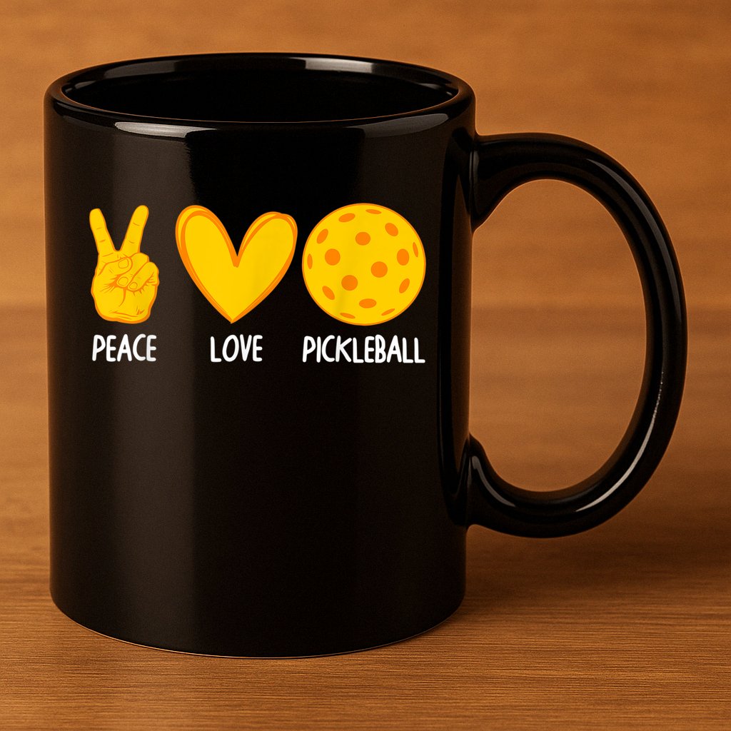 Best Pickleball Design For Men Women Pickleball Player 11oz C Handle Ceramic Mug