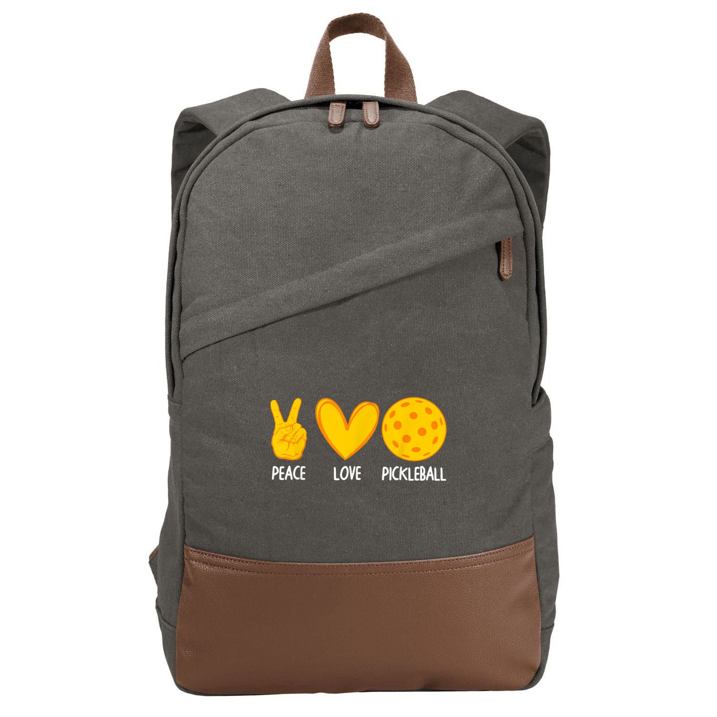 Best Pickleball Design For Men Women Pickleball Player Cotton Canvas Backpack