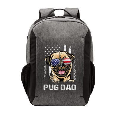 Best Pug Dad Ever American Flag Dog Lover Vector Backpack