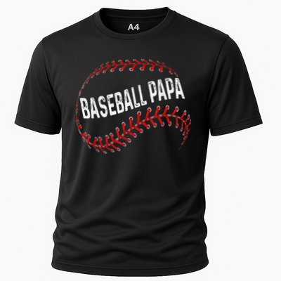 Baseball Papa Dad My Favorite Baseball Player Calls Me Cooling Performance Crew T-Shirt