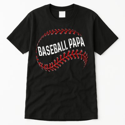 Baseball Papa Dad My Favorite Baseball Player Calls Me Tall T-Shirt