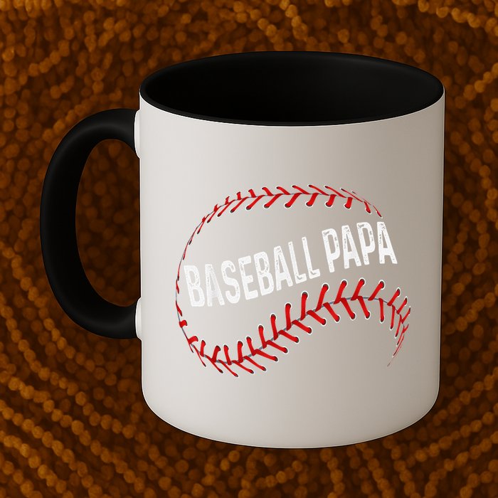 Baseball Papa Dad My Favorite Baseball Player Calls Me Mug