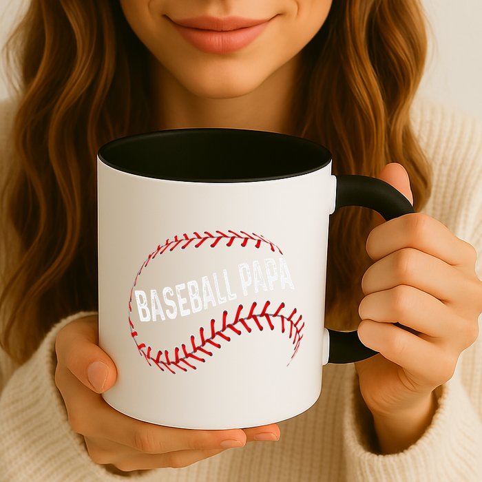 Baseball Papa Dad My Favorite Baseball Player Calls Me Mug
