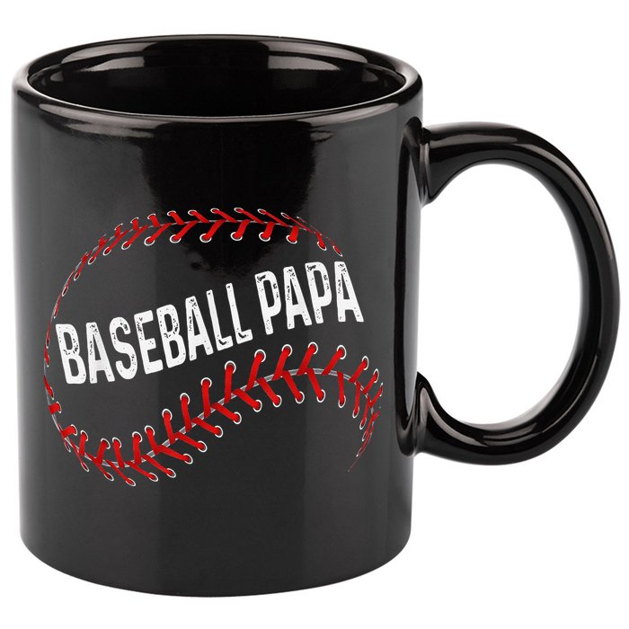 Baseball Papa Dad My Favorite Baseball Player Calls Me 11oz C Handle Ceramic Mug