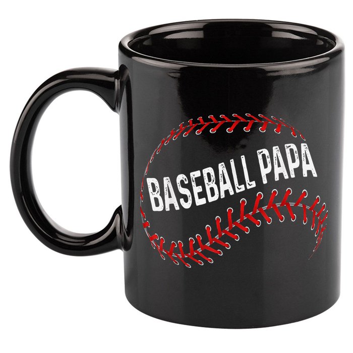 Baseball Papa Dad My Favorite Baseball Player Calls Me 11oz C Handle Ceramic Mug