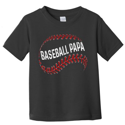 Baseball Papa Dad My Favorite Baseball Player Calls Me Toddler T-Shirt